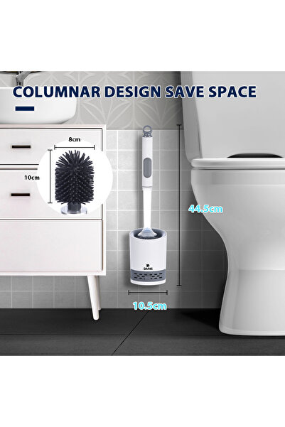 Choice فرشاة رش الماء فرشاة حمام من السيليكون بمقبض طويل 40 سم قابلة لإعادة التعبئة فرشاة سيليكون TPR