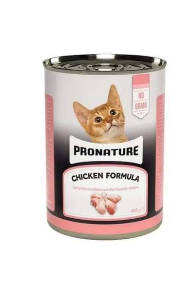 Pronature Tahılsız Yavru Yaş Kedi Maması (Kitten)- Ezme Tavuk Etli - 400GR