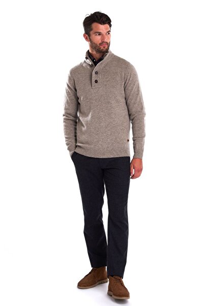 Barbour Patch Half Zip Kazak St51 Stone