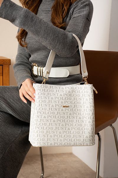 Just Polo Women's Long Cross Strap 3 Compartment Shoulder & Hand Bag