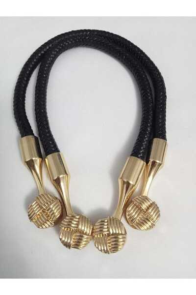 hobi duragı 44 cm Örgülü  Deri Görünümlü Çanta Sapı