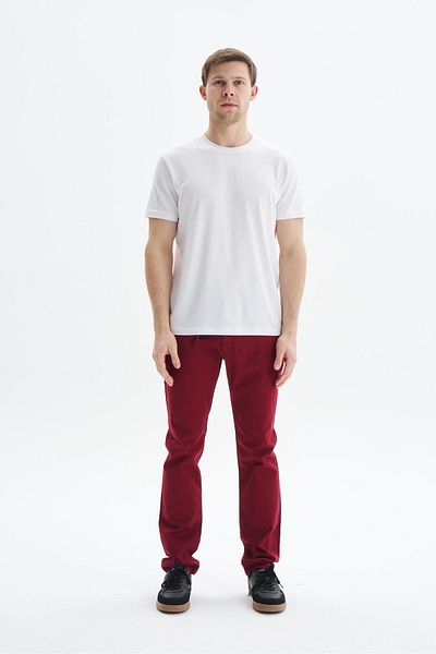 Arma Men's Burgundy Jean Slim Fit Slim Fit Lycra Stretch Jeans K9Ppd0521