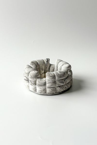 sin istanbul Marble Patterned Pouf Ash Tray