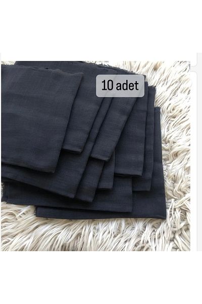 Aknur Moda Πακέτο 10 βαμβακερών κασκόλ γραφής με φλόγες