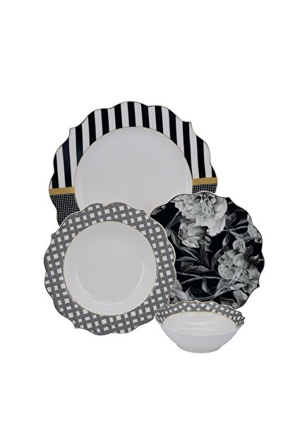 AROW Çırağan Home 24 Parça 6 Kişilik Bone China Yemek Takımı