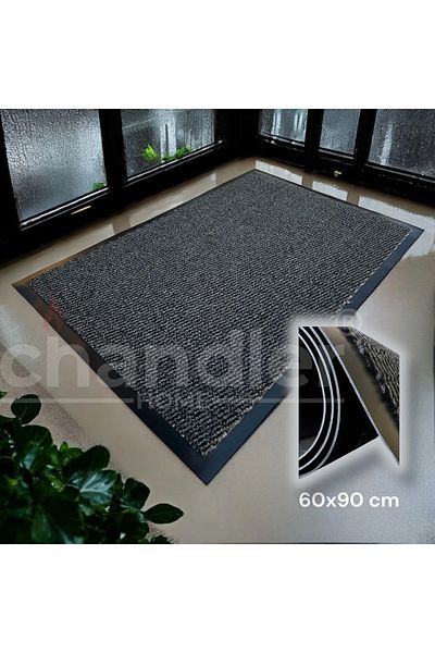 Chandler Home Semper Dark Gray, Non-Slip Floor Mat, Door Mat, Dehumidifying Floor Mat, Workplace Mat, Apartment Interior Mat