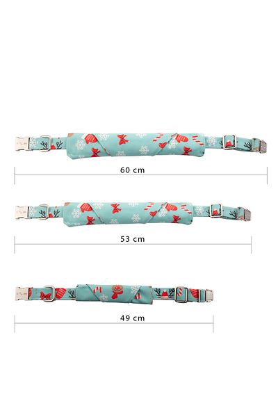 Elvellon Airtag Compatible Bandana Dog Collar – 3 Sizes, 8 Pattern Options |   Durable and Stylish