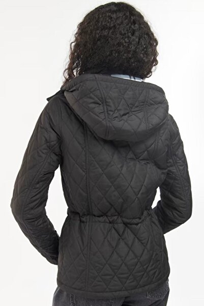 Barbour Kadın Millfire Quilt Kapitone Ceket Bk11 Black-classic