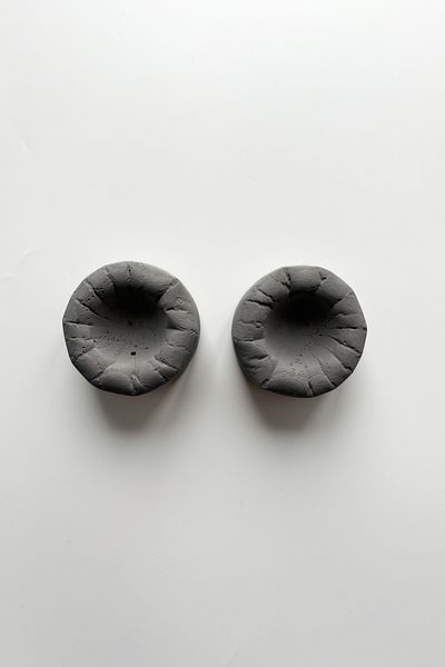 sin istanbul Gray 2-Piece Pouf Egg Cup