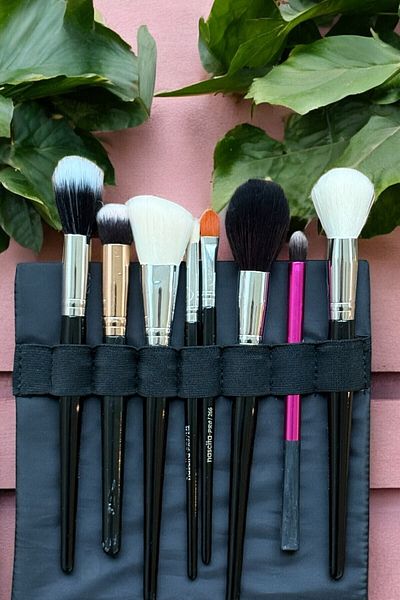 Aggu Bebe حقيبة يد أنيقة باللون البني من Nons Sephora، حقيبة مكياج عملية لتنظيم السفر
