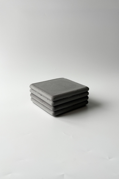 sin istanbul Square Bubble Steel Ash Tray with Gray Lid
