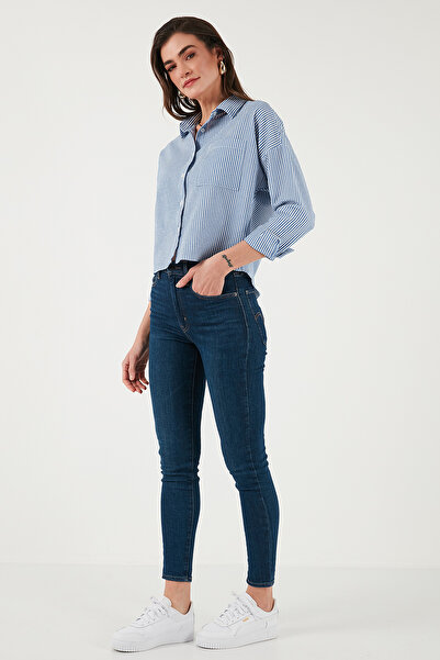 Lela Regular Fit Striped Chest Pocket Textured Shirt Shirt 6772870