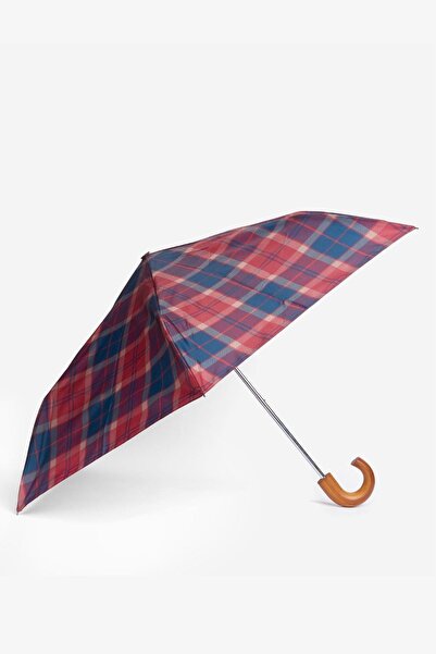 Barbour Tartan Mini Şemsiye Re75 Cranberry