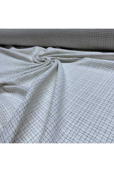 Yaren Ülker Tüvit Şanel Kumaş Çift En (En 150cm) %100 Pamuk Dokuma Simli Kırı...