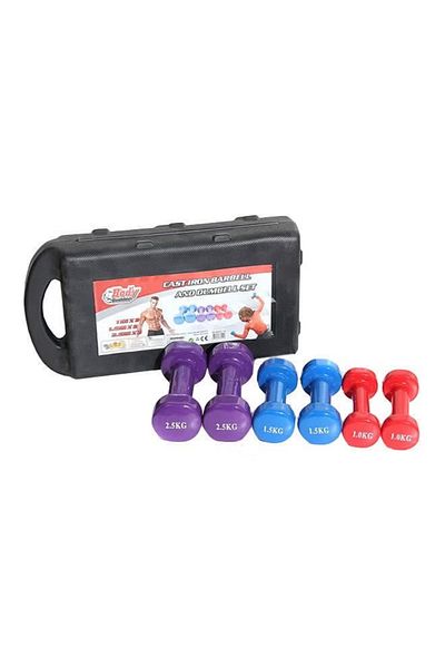 Primo Plus مجموعة دمبل رفع الأثقال مكونة من 6 قطع - 10 كجم