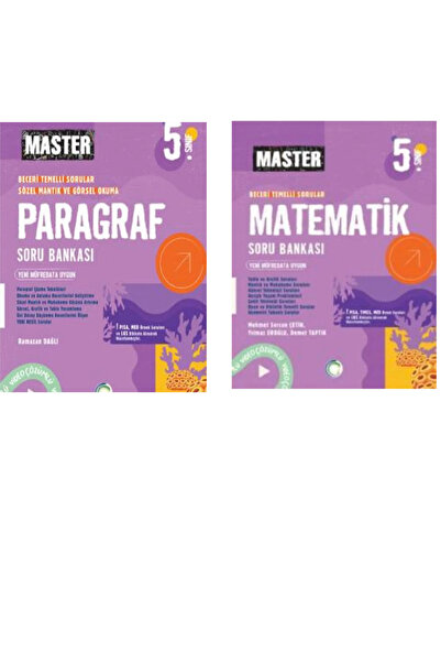 Okyanus Yayınları 5.SINIF MASTER PARAGRAF  + MATEMATİK SORU BANKASI SET 2025 ...