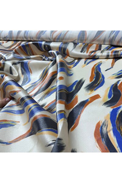 Yaren Ülker Floş Saten Organize Saten Desenli Parlak Kumaş En 150 cm