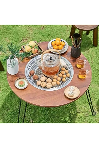 Generica شواية الطاولة الوسط للشواء والطبخ قياس 45*45 سم