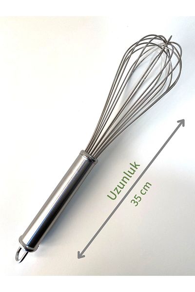 ViZKA Stainless Steel Whisk and Frying Colander Set, Oil Strainer, Wire Whisk