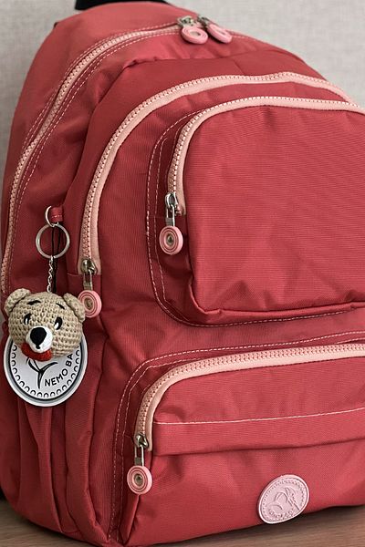 FCSTORE School Bag Unisex Small and Medium Size Clinker Waterproof Fabric Travel Laptop Bag