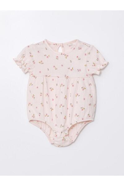 LC Waikiki Crew Neck Baby Girl Snap-On Bodysuit (S4)