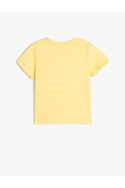 Koton Yellow Girl's T-Shirt 5Skg10059Ak