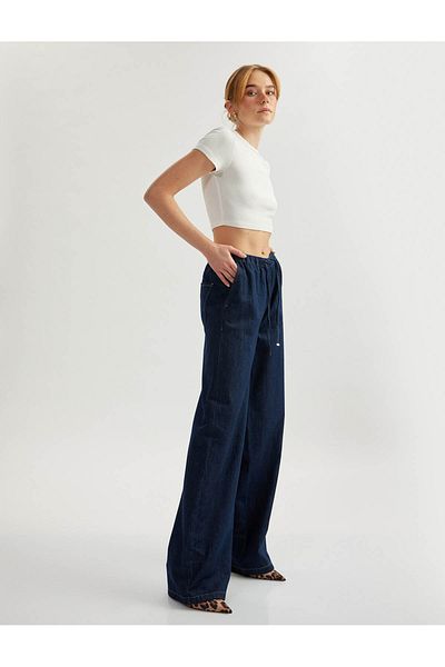 Koton Dark Indigo Women's Jean Pants 5Sal40037Md