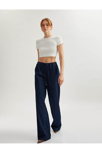 Koton Dark Indigo Women's Jean Pants 5Sal40037Md