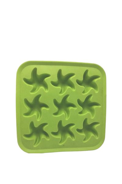 IKEA IKEA Starfish Ice Cube Tray 9 Cavities Green Silicone