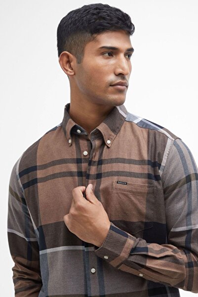 Barbour Erkek Dunoon Tailored Gömlek TN65 Cedarwood