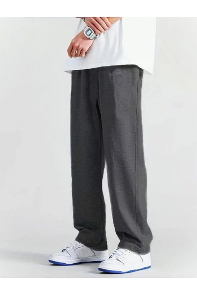 EydaMoon Ανδρικό Smoked Relax Fit Baggy Fit 2 νήματα αθλητικό παντελόνι