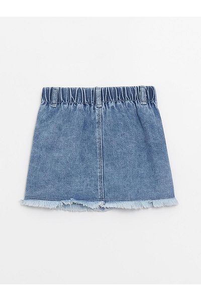 LC Waikiki Baby Girl Jean Skirt with Elastic Waist (S4)