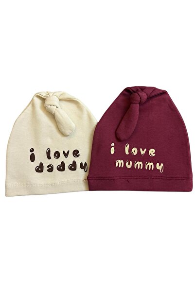 Butik I Love Mummy & Daddy Yazılı Bebek Beresi – Şık ve Rahat Tasarım