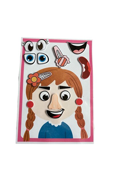 Le Majeur Girl Activity Cards - Face Completion Activity Themed