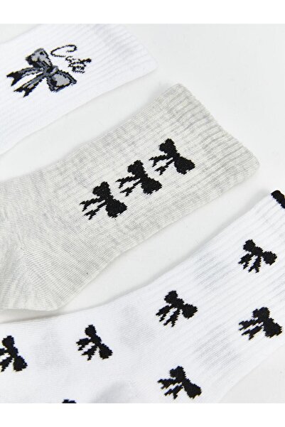 LC Waikiki LCW Kids fekete mintás lány zokni 5 db