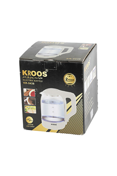 Kroos غلاية ماء زجاج 1.8 لتر KR-5438