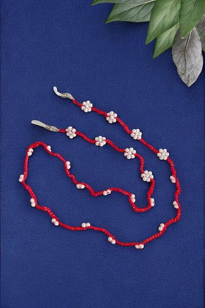 nftart.design Handmade Beaded Flower Glasses Rope Strap