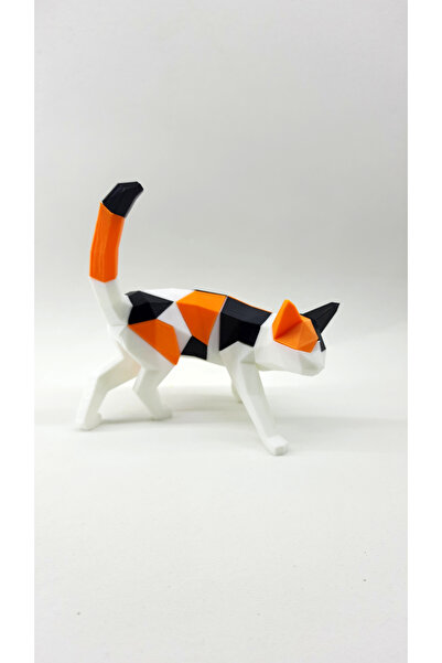 Genel Markalar 3d Yapboz - Mıknatıslı 3d Kedi Puzzle / 3d Kedi Yapboz (TURUNCU)