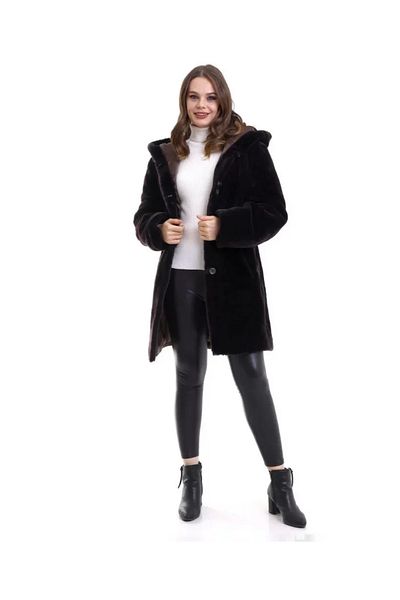 MODAVERA Reks Hooded Coat - Black