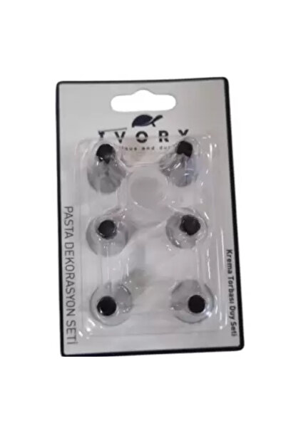 adin tasarım مجموعة القالب الروسي - 7 أكياس كريمة، 6 قطع وطرف ديكور لشكل الكيك