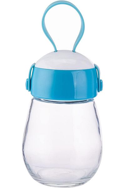 AKDC Glass Bottle L(8cm) xW(8cm) xH(13cm) Transparent
