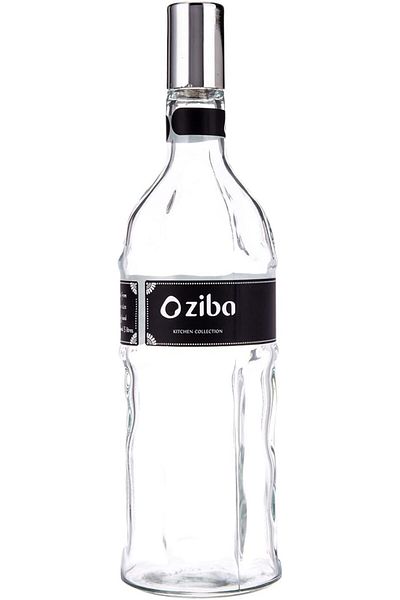 AKDC Glass Bottle L(9CM) XW(9CM) XH(32CM) Transparent