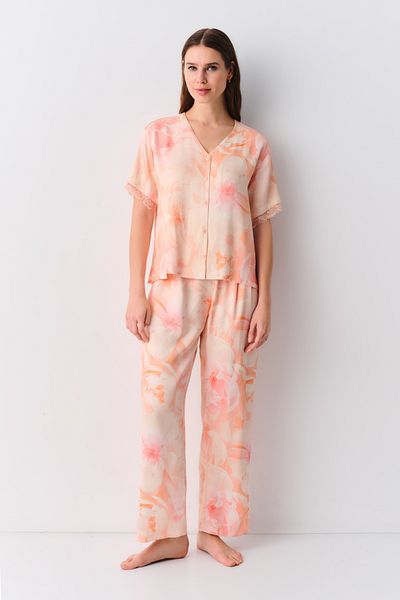 SUWEN Romance Masculine Pajama Set