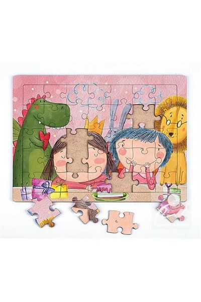 King Of Puzzle بازل عيد الميلاد الخشبي 35 قطعة (xxxv-08)