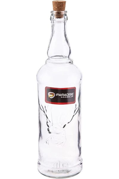 AKDC Glass Bottle L(8CM) XW(8CM) XH(32CM) Transparent