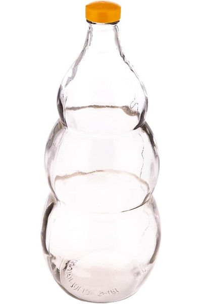 AKDC Glass Bottle L(15CM) XW(15CM) XH(37CM) Transparent