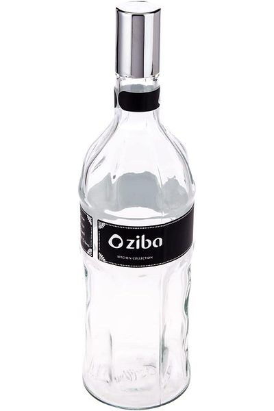 AKDC Glass Bottle L(9CM) XW(9CM) XH(32CM) Transparent