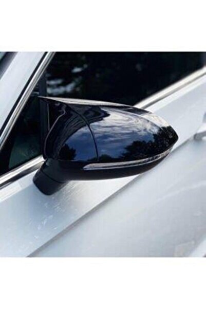 VW Passat B7 Yarasa Ayna Kapağı Parlak Siyah Yapıştırmalı Kolay Montaj 2011-2...
