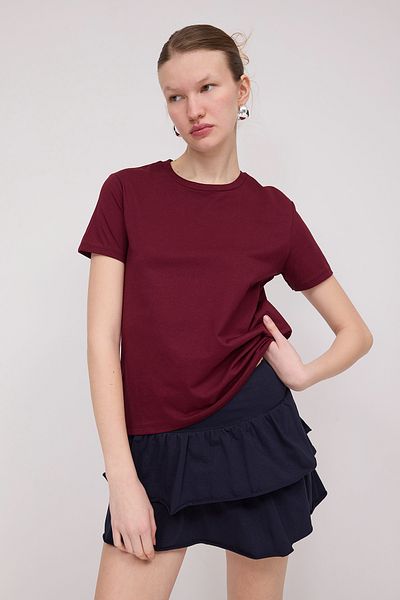 Addax Tricou de bază cu gât crew P4322