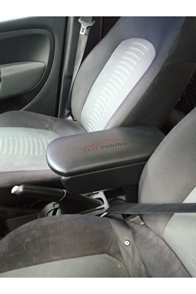 ElitTuning Fiat Punto Deri Kol Dayama Kolçak Siyah Özel Üretim Mdf